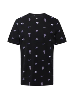 Nike Sportswear T-Shirt blau/flieder/schwarz/offwhite