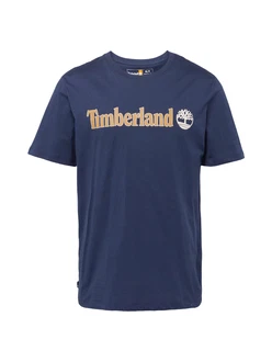 TIMBERLAND T-Shirt marine/goldgelb/weiß