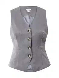 Vesta k obleku šedý melír