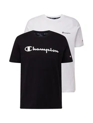 Champion T-Shirt Basic Rundhals schwarz/wei