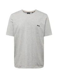 BOSS T-Shirt Mix&Match T-Shirt R mit BOSS Stickerei grau/schwarz