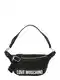 Love Moschino Torbica za okrog pasu 'City lovers'  črna / bela