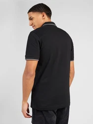 BOSS Poloshirt Passertip hellgrau/schwarz
