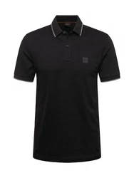 BOSS Poloshirt Passertip hellgrau/schwarz