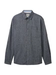 TOM TAILOR Hemd navy / hellgrau