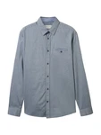 TOM TAILOR Hemd Langarmhemd Struktur Hellblau/Blau/Grau/Hellblau/Blau/Grau/Hellblau/Blau/Grau