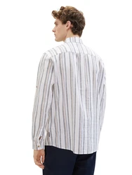 TOM TAILOR Hemd hellblau/grau/pflaume/weiß