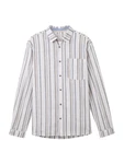 TOM TAILOR Hemd hellblau/grau/pflaume/weiß