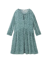 Šaty zelená / bílá