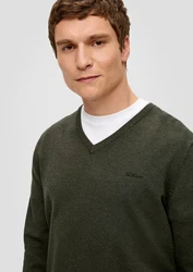 s.Oliver Pullover grnmeliert