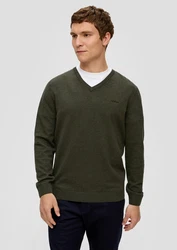 s.Oliver Pullover grnmeliert