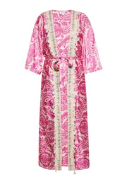 Kimono bež / svijetloplava / fuksija