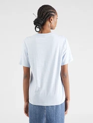 CONVERSE T-Shirt hellblau / offwhite