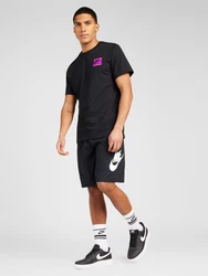 Nike Sportswear Shorts 'Club' schwarz/weiß