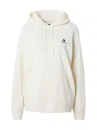 Sweater majica crna / vuneno bijela