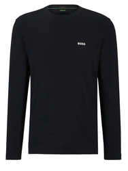 BOSS Langarmshirt Tee Long mit Rundhalsausschnitt marine
