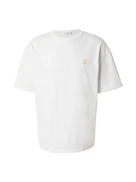 T-Shirt 'Quentin' (GOTS) goldgelb / wei