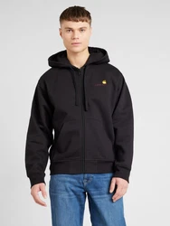 Carhartt WIP Sweatjacke American Script gelb/rot/schwarz