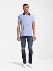 AROPOSTALE Poloshirt T-Shirt navy/hellblau