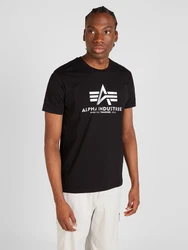 ALPHA INDUSTRIES T-Shirt 'Carbon' schwarz/weiß