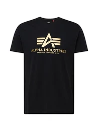 T-Shirt gold / schwarz