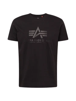 ALPHA INDUSTRIES T-Shirt 'Carbon' dunkelgrau/schwarz