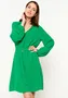 Zelené zimní pletené šaty image