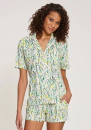 Pyžamo zelená / limetková / světle zelená