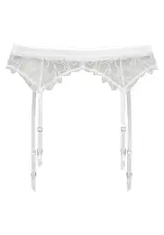 Punčochy s podvazkem krémová