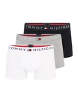 Tommy Hilfiger Underwear Trunk 3P TRUNK WB mit Logobund marine/graumeliert/rot/weiß
