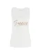GUESS Top  bež / rjava / srebrna / bela