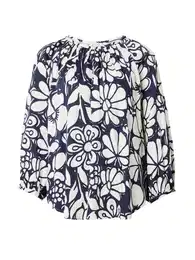 Bluza 'Schwarze Rose' bež / tamno plava