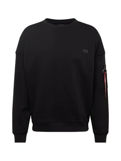 ALPHA INDUSTRIES Sweatshirt 'Essentials' Schwarz/Rot/Schwarz/Rot/Schwarz/Rot/Schwarz/Rot ALPHA INDUSTRIES Sweatshirt 'Essentials' Schwarz/Rot/Schwarz/Rot/Schwarz/Rot/Schwarz/Rot