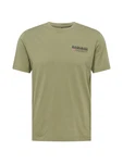 Napapijri T-Shirt S-KASBA oliv/rot/schwarz