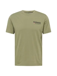 Napapijri T-Shirt S-KASBA oliv/rot/schwarz