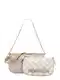 STEVE MADDEN Ročna torbica 'KADY'  bež / nude / greige / srebrna