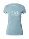 EA7 Emporio Armani Majica 'Shiny'  golobje modra / bela