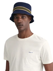 GANT Herren T-Shirt CONTRAST LOGO navy/offwhite