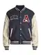 AROPOSTALE Jacke 'VARSITY' beige / navy / rot / wei