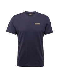 NAPAPIJRI T-Shirt 'S-IAATO' beige/marine/orange/schwarz
