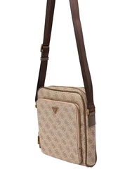 GUESS Umhängetasche 'Milano' beige/camel/braun