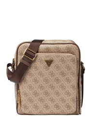 GUESS Umhängetasche 'Milano' beige/camel/braun