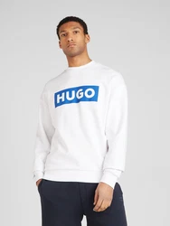 HUGO Sweatshirt 'Niero' royalblau/weiß