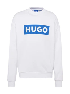 HUGO Sweatshirt 'Niero' royalblau/weiß