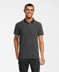 AROPOSTALE Poloshirt T-Shirt schwarz/weiß