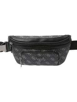 GUESS Gürteltasche 'Vezzola' hellgrau/schwarz