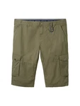 TOM TAILOR PLUS Shorts Overknee Khaki/Dunkelgrün/Khaki/Dunkelgrün/Khaki/Dunkelgrün/Khaki/Dunkelgrün/Khaki/Dunkelgrün/Khaki/Dunkelgrün