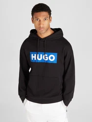 HUGO Sweatshirt Nalves azur / schwarz / offwhite