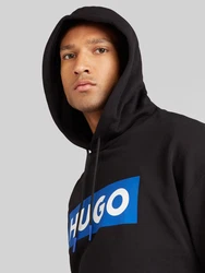 HUGO Sweatshirt Nalves azur / schwarz / offwhite