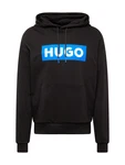 HUGO Sweatshirt Nalves azur / schwarz / offwhite